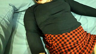 Horny Student Begs Nanny For Blowjob In Cosplay!