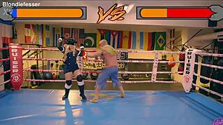 in this cosplay sex tape, street fighter blondie fesser plays as kolin and gets fucked hard