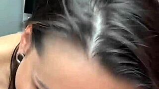 big tits babe sucks like a queen - blowjob rimjob ball sucking cum in mouth casting