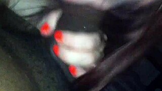 Step sister gives superhead blowjob to big cock.