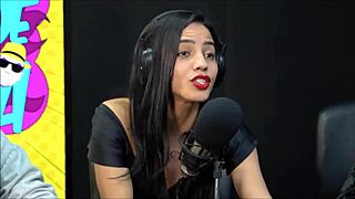 Morena with boyfriend talking dirty