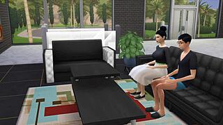 Step Mom's Tricky Game Turns Into Hot Fuck.