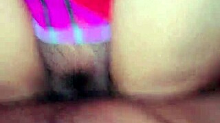 Indian girlfriend performs deep blowjob!