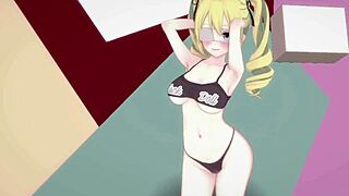 hey, koikatsu arisu oc is dancing with her big ass, so fun to watch