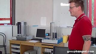 Groupbang queen marina gets fucked hard by the entire gang.