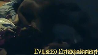 getting pounded in doggy style by big black cock