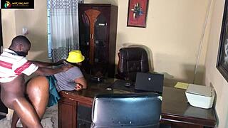 Finally fucking my hr bbw ass at work