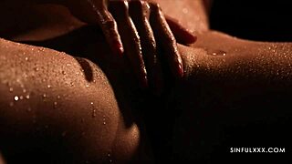 alexis crystal & lady dee have lesbian sex in the sauna