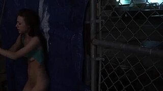 holy shit, anya olsen bangs skinny teen's meaty pussy rough outdoors in public!