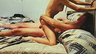 INTENSE DOGGYSTYLE with MOMMY in RETRO BEDROOM SCENE