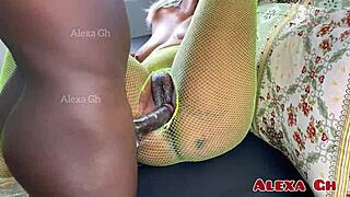 young ebony teen gets pounded hard