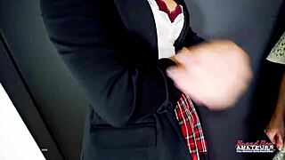 Petite Hotties Keyton And Nica Share A Hard Cock To Suck And Get Banged By