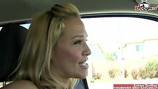 Blonde Slut With Natural Tits Gets Picked Up And Fucked By Bbc