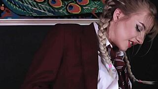 18 year old blonde student gets fucked hard by her teacher