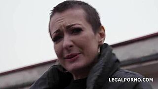 lola shine the j whore gets anal dp facial