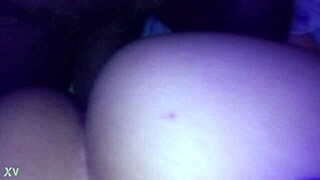 She bent over and took the big black cock deep in her ass