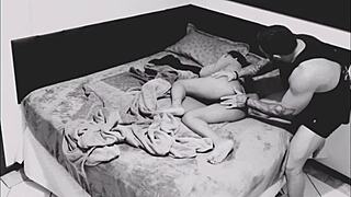 I hid a camera at home and caught my neighbor fucking my wife completely red.