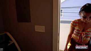 Petite Brunette Wendy Rubs Her Pussy And Gets It Banged After Giving A Bj