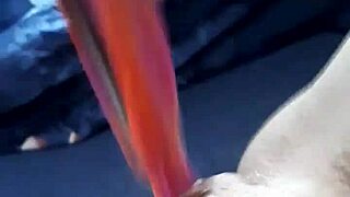 cute amateur teen masturbates with dildo and fingers her tight pussy