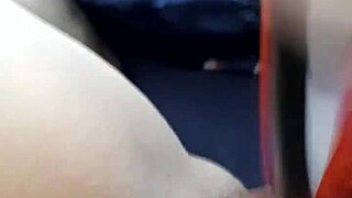 cute amateur teen masturbates with dildo and fingers her tight pussy