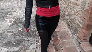 Preview of beautiful long legs and passion for pantyhose and high heels