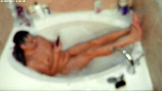 Isn't this solo bubble bathing boy naked in the bath?