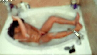 Isn't this solo bubble bathing boy naked in the bath?