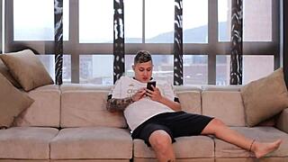 Me follo a mi cuñado porque mi marido no me satisface, quickie blowjob and deep fucking