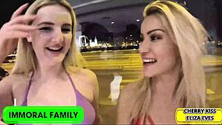 Eliza Eves Sucks Big Cocks In Blowbang