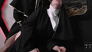 nun atones for sins with rough priest fucking