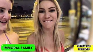 Eliza Eves Sucks Big Cocks In Blowbang