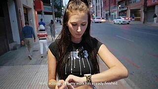 Street Flyer Girl Offered Money For Sex And Deepthroat Blowjob