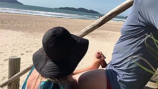 Milf Teases Stranger with Tongue, Gets Ass Fucked Publicly