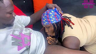 Africas Black Big Ass Stepmom Fucks The Gateman