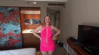 Passion ignites as young curvy blond girl with big natural tits fucks her stepbrother