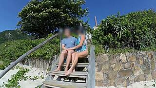 Milf Teases Stranger with Tongue, Gets Ass Fucked Publicly