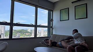 slept without sheet so i fucked her hard without condom