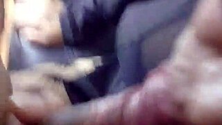 My stylist sucks my cock passionately in the voyeur setting