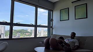 slept without sheet so i fucked her hard without condom