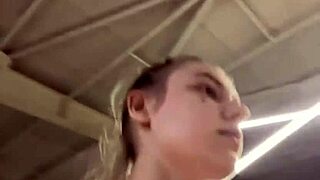 Public Workout Turns Into Masturbation Session