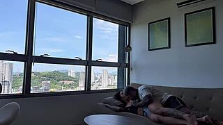 slept without sheet so i fucked her hard without condom