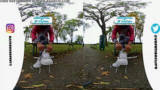 A 3d girl in vr180 wears sweaty adidas sneakers and dirty socks for foot licking