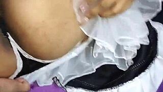 otaku con cosplay of rem lets herself get fucked without condom part1