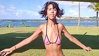 stripping on the public beach, part two