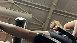 Public Workout Turns Into Masturbation Session