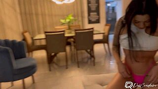 Was It Movie Night? But She Sat On His Delicious Cock Instead!