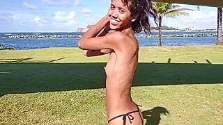 stripping on the public beach, part two