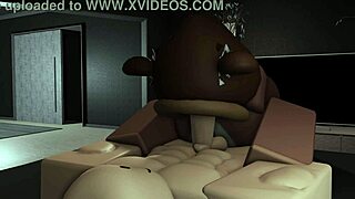 Oh, curvy bear girl with big tits and ass dominates her boyfriend's monster cock in hard femdom riding