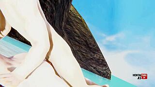 genshin impact hentai - lumine is fucked in the beach - asian japanese anime manga porn