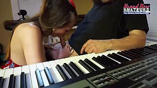 Petite beauty Cloe sucks big cock and swallows cum